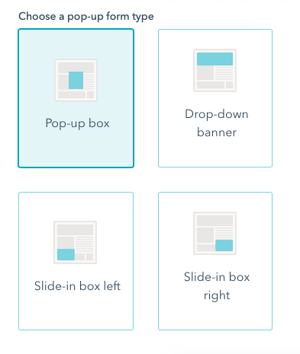 Pop up form builder HubSpot